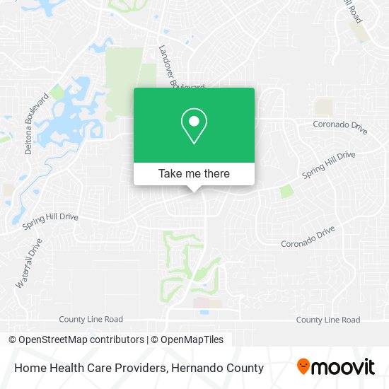 Home Health Care Providers map