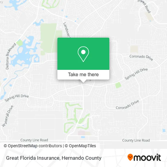 Great Florida Insurance map