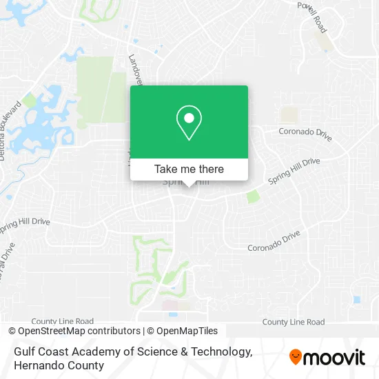 Gulf Coast Academy of Science & Technology map
