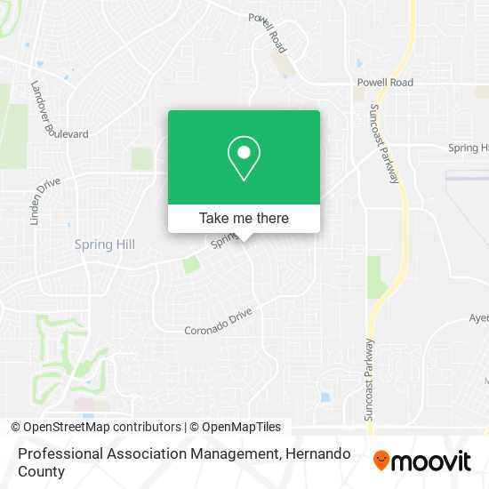 Mapa de Professional Association Management
