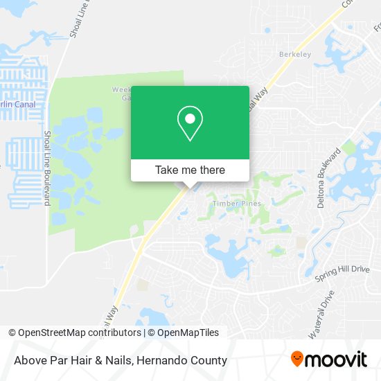 Above Par Hair & Nails map