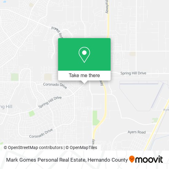 Mapa de Mark Gomes Personal Real Estate