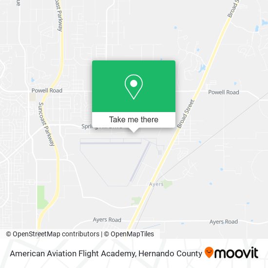 American Aviation Flight Academy map