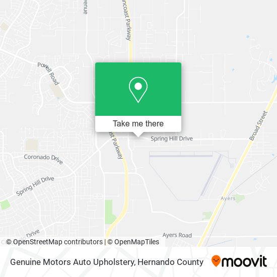 Genuine Motors Auto Upholstery map