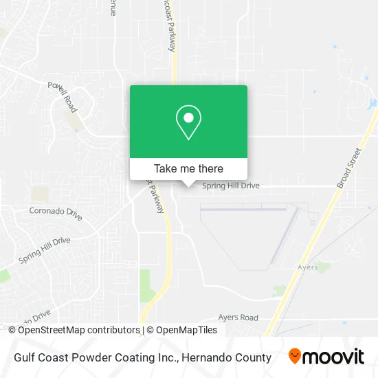 Gulf Coast Powder Coating Inc. map