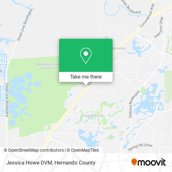 Jessica Howe DVM map