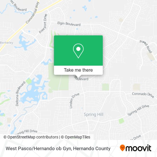 Mapa de West Pasco/Hernando ob Gyn