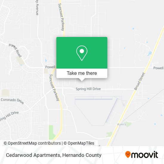 Mapa de Cedarwood Apartments