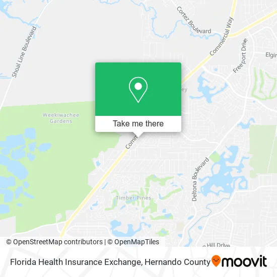 Florida Health Insurance Exchange map