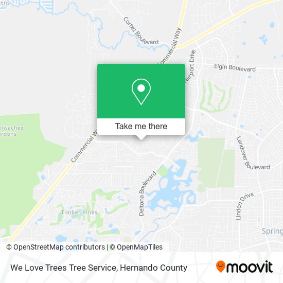 Mapa de We Love Trees Tree Service