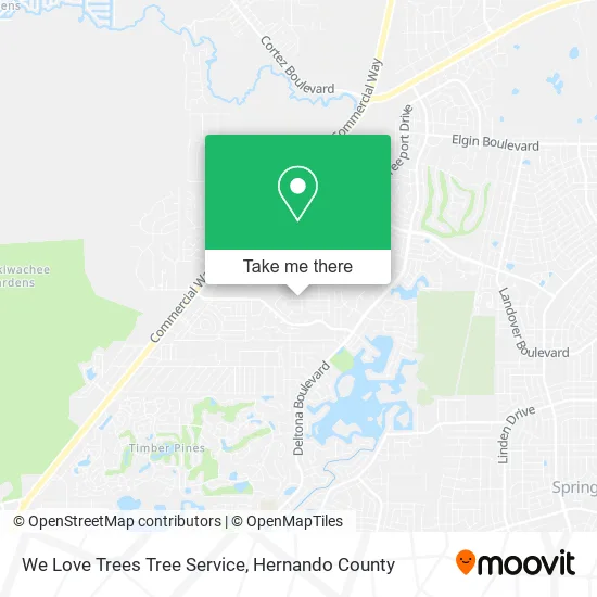 We Love Trees Tree Service map