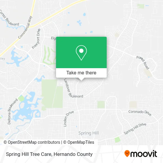 Spring Hill Tree Care map