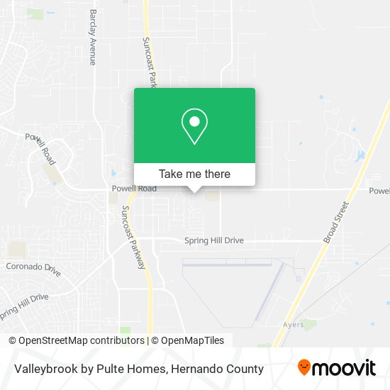 Mapa de Valleybrook by Pulte Homes