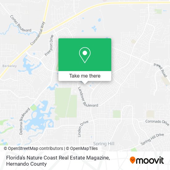 Mapa de Florida's Nature Coast Real Estate Magazine