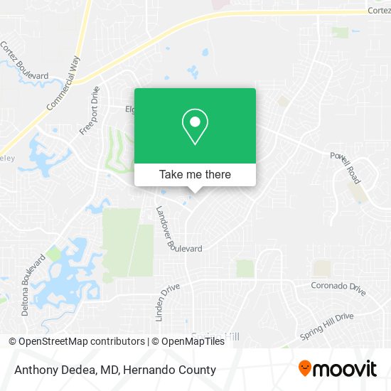 Anthony Dedea, MD map