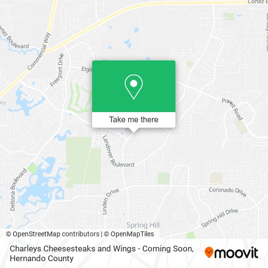 Charleys Cheesesteaks and Wings - Coming Soon map