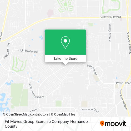 Fit Moves Group Exercise Company map