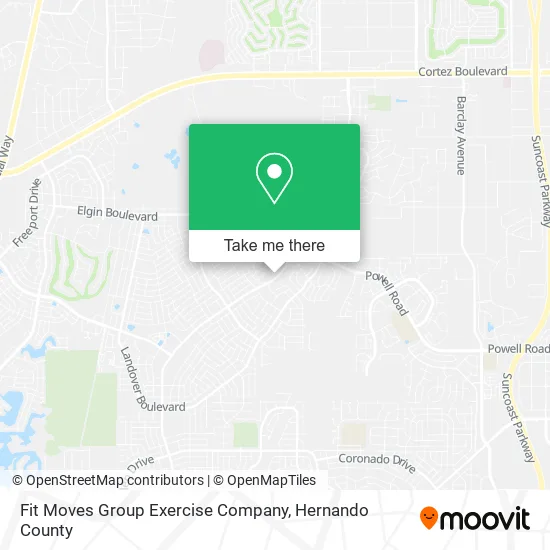 Fit Moves Group Exercise Company map
