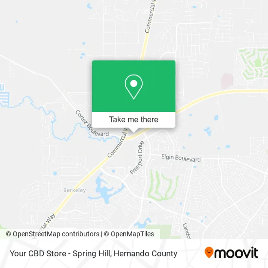 Your CBD Store - Spring Hill map