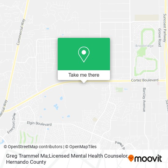 Mapa de Greg Trammel Ma;Licensed Mental Health Counselor