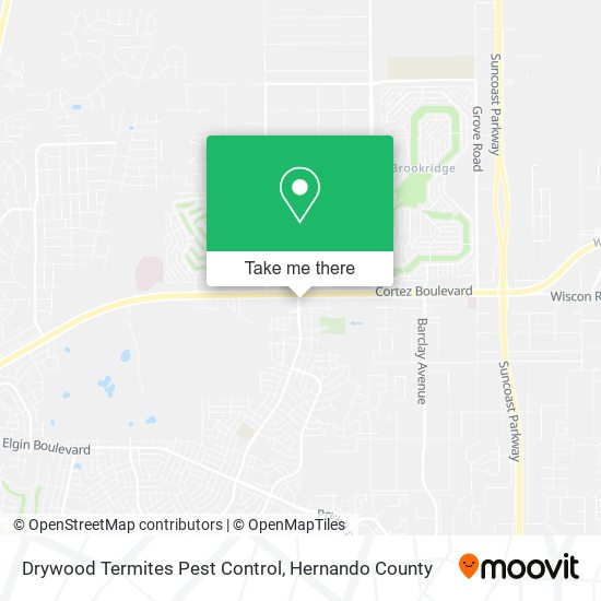 Mapa de Drywood Termites Pest Control