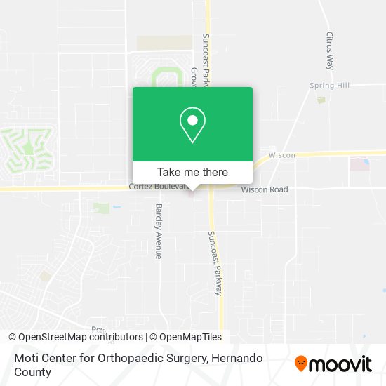 Mapa de Moti Center for Orthopaedic Surgery