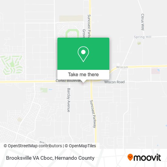 Brooksville VA Cboc map