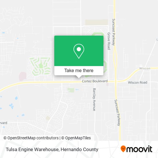 Tulsa Engine Warehouse map