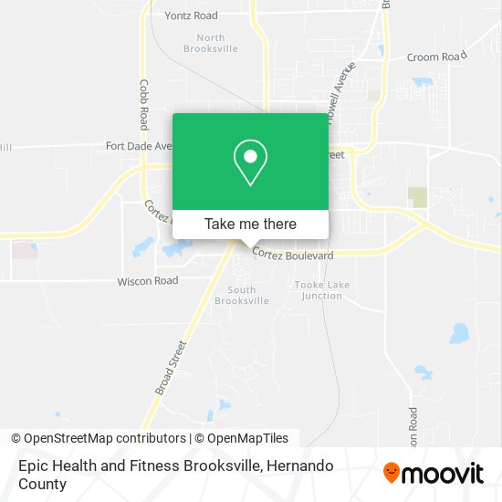 Epic Health and Fitness Brooksville map