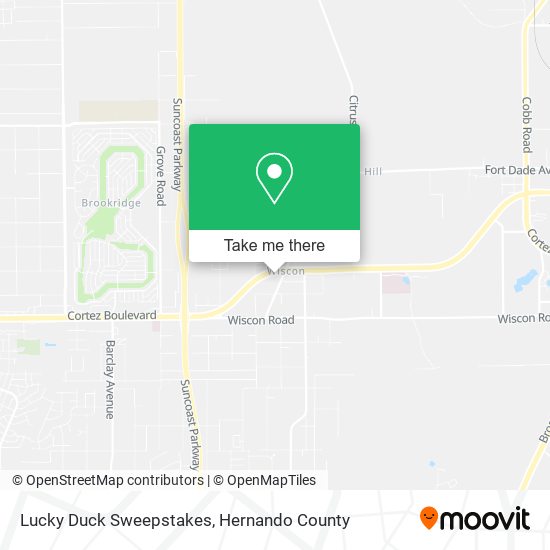 Lucky Duck Sweepstakes map