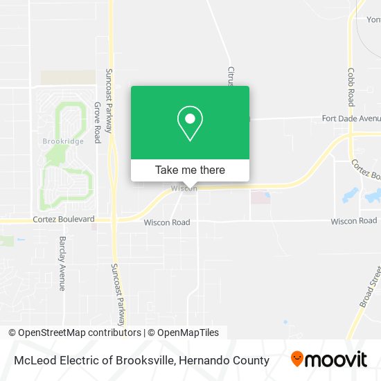 Mapa de McLeod Electric of Brooksville