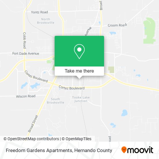 Mapa de Freedom Gardens Apartments