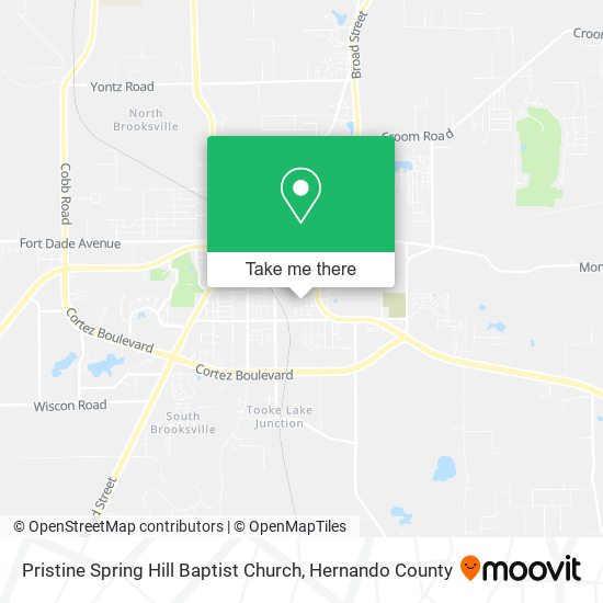 Pristine Spring Hill Baptist Church map