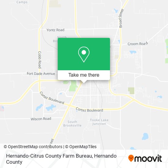 Hernando-Citrus County Farm Bureau map