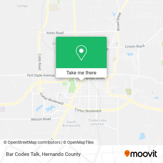 Bar Codes Talk map