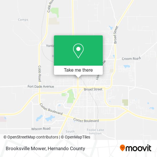 Brooksville Mower map