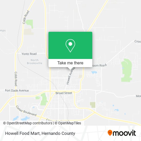 Howell Food Mart map