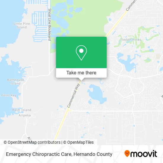 Emergency Chiropractic Care map