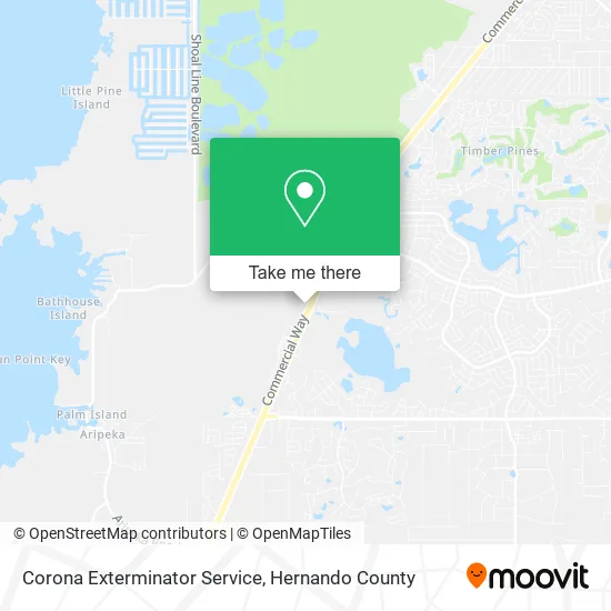 Corona Exterminator Service map