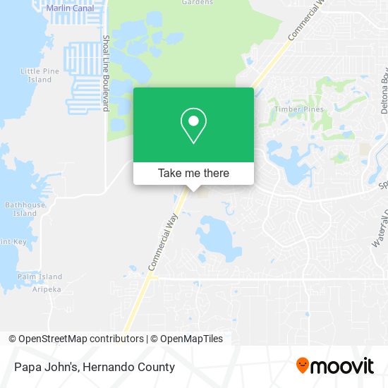 Papa John's map