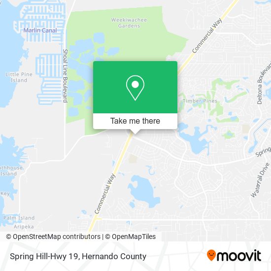 Spring Hill-Hwy 19 map