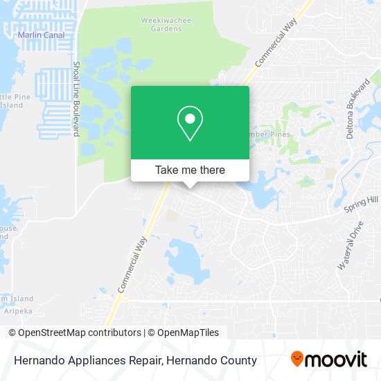 Hernando Appliances Repair map