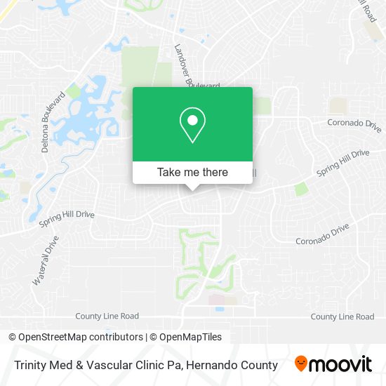 Mapa de Trinity Med & Vascular Clinic Pa