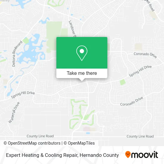 Expert Heating & Cooling Repair map