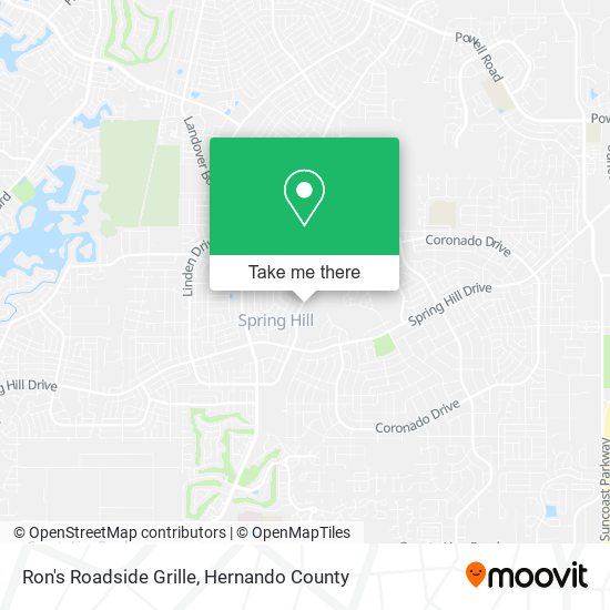 Ron's Roadside Grille map