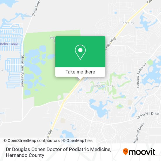Dr Douglas Cohen Doctor of Podiatric Medicine map