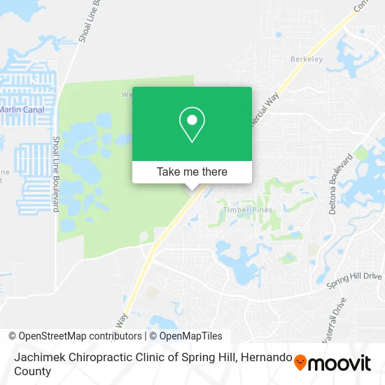 Jachimek Chiropractic Clinic of Spring Hill map