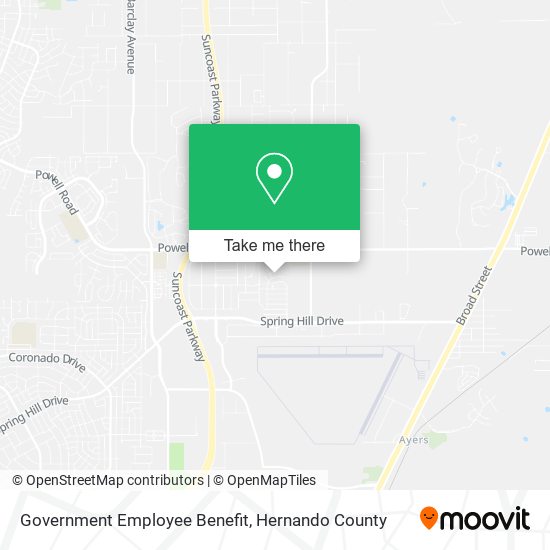 Government Employee Benefit map