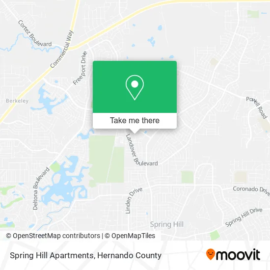 Spring Hill Apartments map
