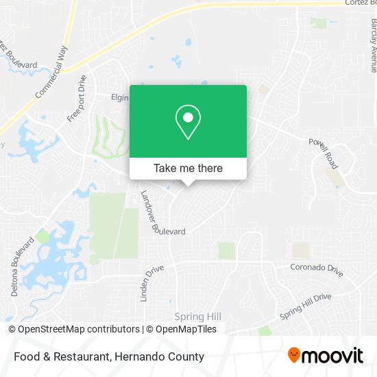 Food & Restaurant map